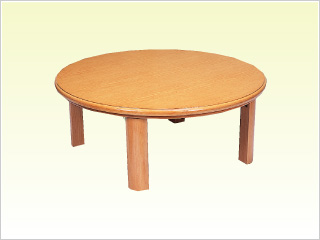 Round type Heater equipped table "Kotatsu"