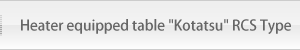 Heater equipped table "Kotatsu" RCS Type